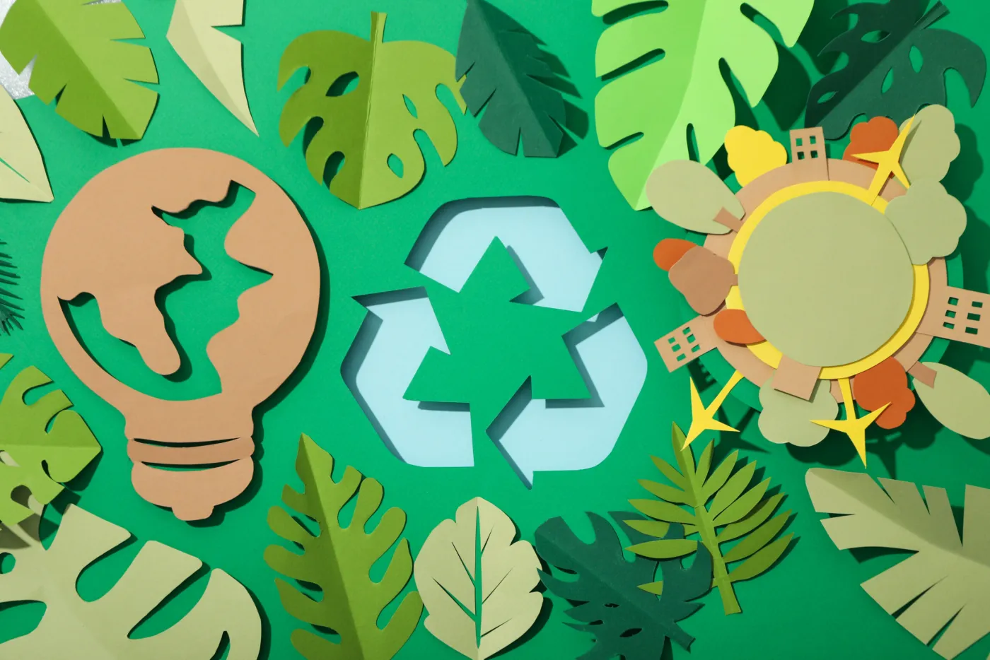 Símbolo de reciclaje de materiales